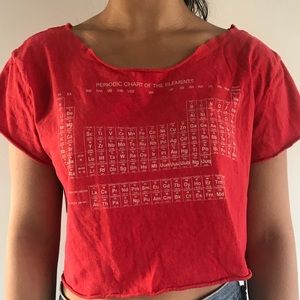 Periodic table crop top
